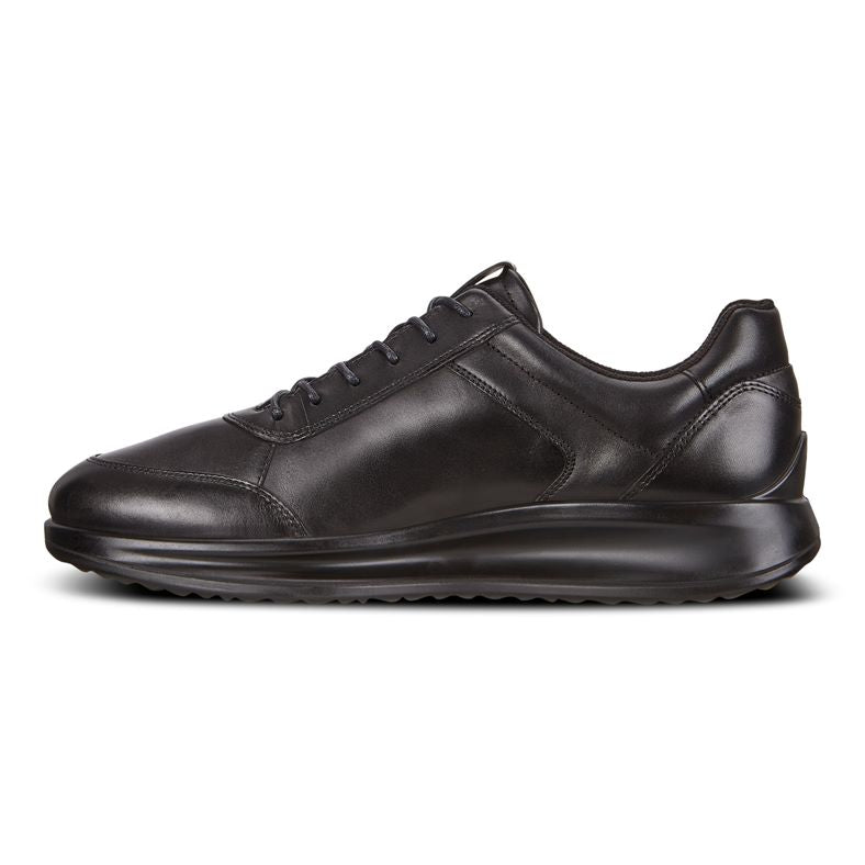 ECCO® Aquet Leather Shoe | Black