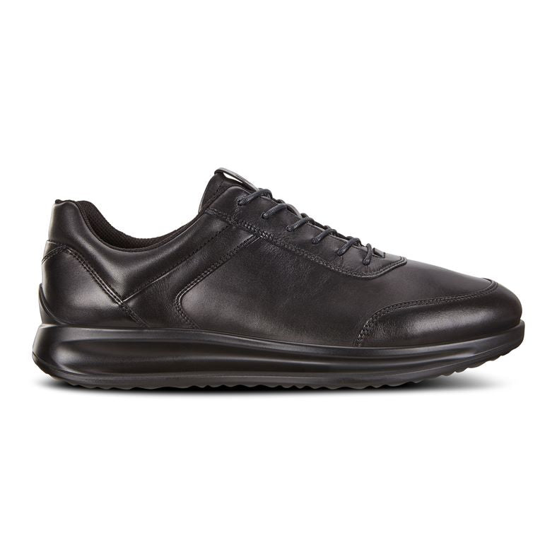 ECCO® Aquet Leather Shoe | Black