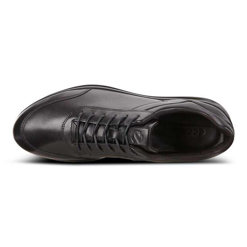 ECCO® Aquet Leather Shoe | Black