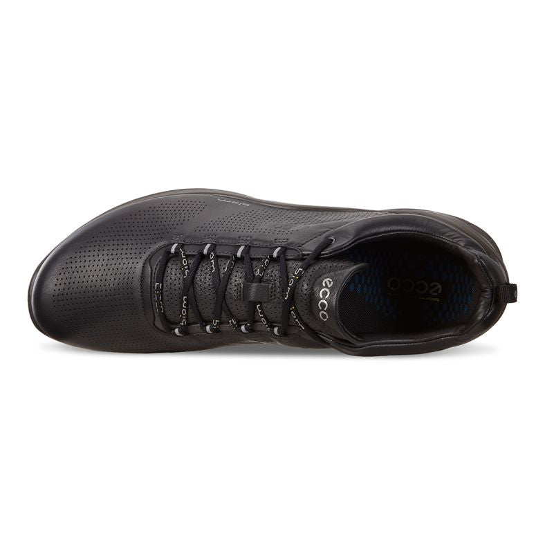 Men's ECCO® BIOM Fjuel Leather Outdoor Sneaker | Black